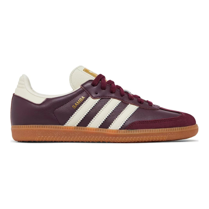Sale Adidas Samba OG Maroon – Gold Metallic