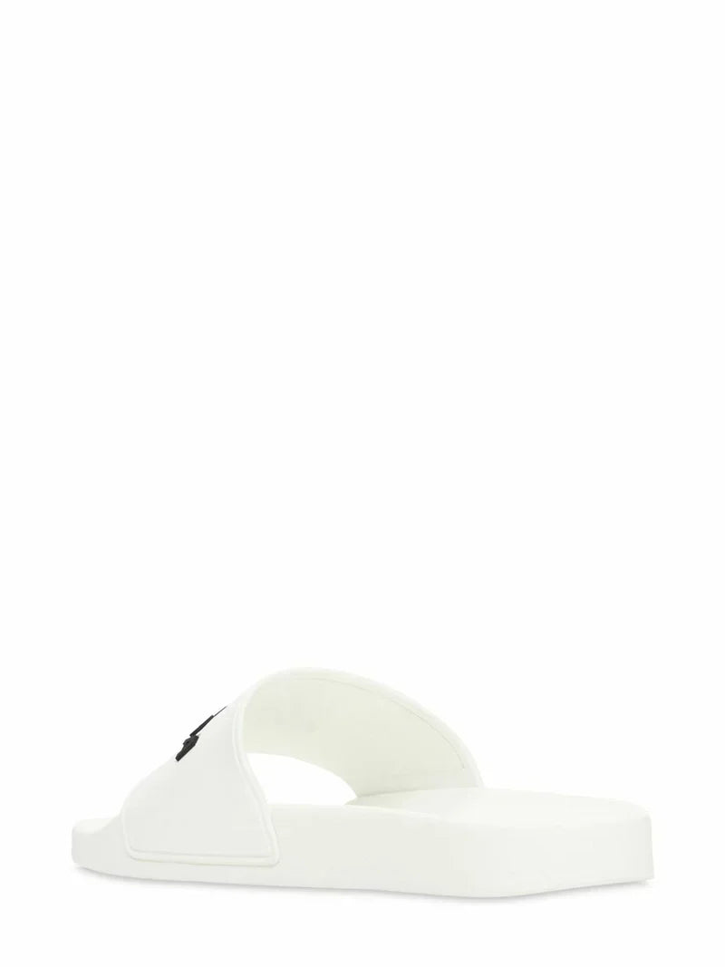 Sale BALENCIAGA - Logo Rubber Pool Slide Sandals