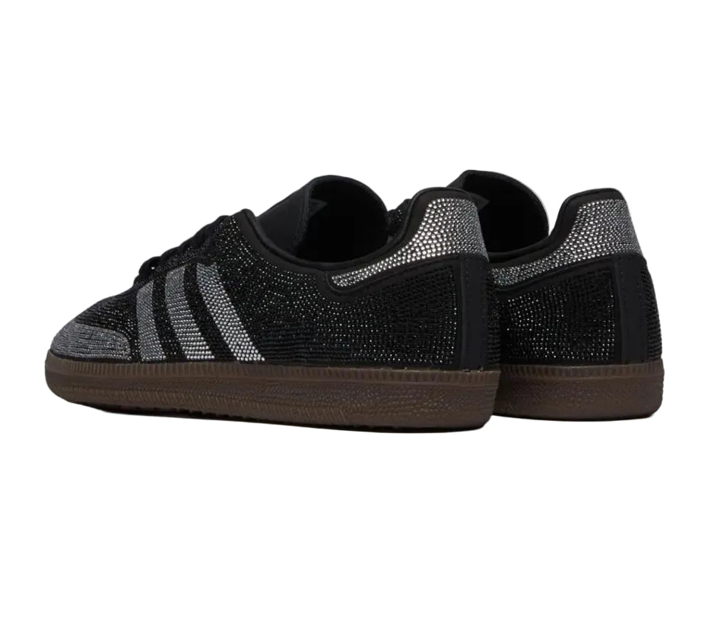 Adidas Samba OG "Rhinestone" – Crystal Black/Silver.