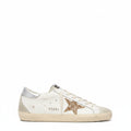 Women's Super-Star with gold glitter star and ice-gray suede inserts