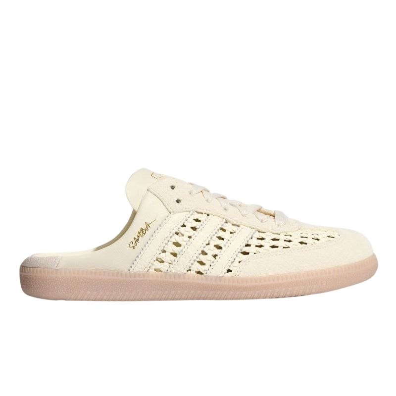 adidas Samba Mule Woven Basketweave Cream White