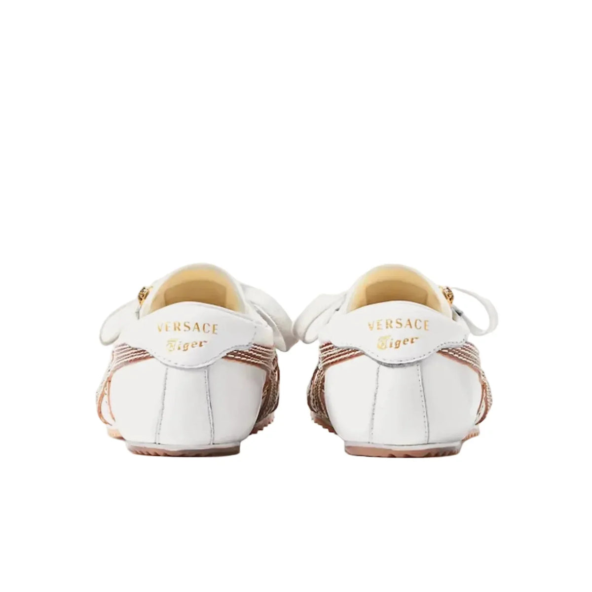 VERSACE x Onitsuka Tiger Taishi Sakura in White and Brown